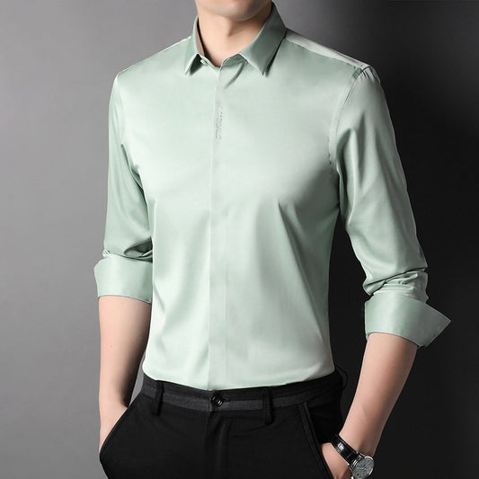 Premium Men's Solid Shirts (Solid Light Green + Solid Pink)