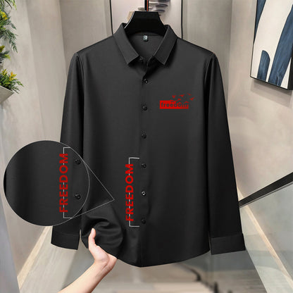 Luxury Design Black Printed Cotton Shirt (NP-02)