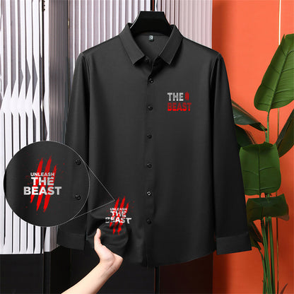 Luxury Design Black Printed Cotton Shirt (PR-02)