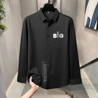 Luxury Design Black Printed Cotton Shirt (NP-02)