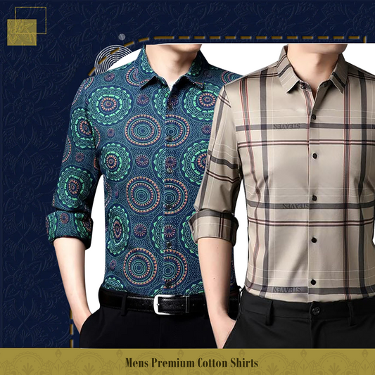 Full Sleeve Cotton Check Shirt (BCP+ CREAM)