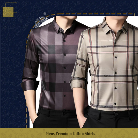 Full Sleeve Cotton Check Shirt (BB 2+ CREAM)
