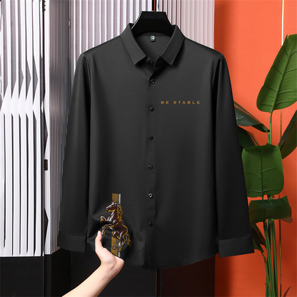 Luxury Design Black Printed Cotton Shirt (PR-02)