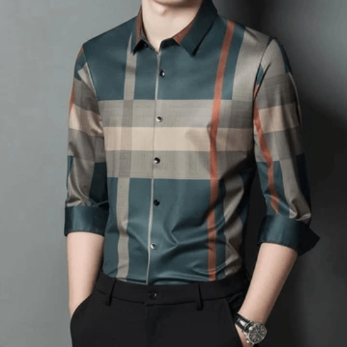 Pack of 2 ( Men's Premium Best Selling Cotton Shirts ) SOB+GREEN