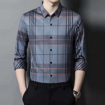 Pack of 3 Full Sleeve Cotton Check Shirt (BBB+GL+DGRB)