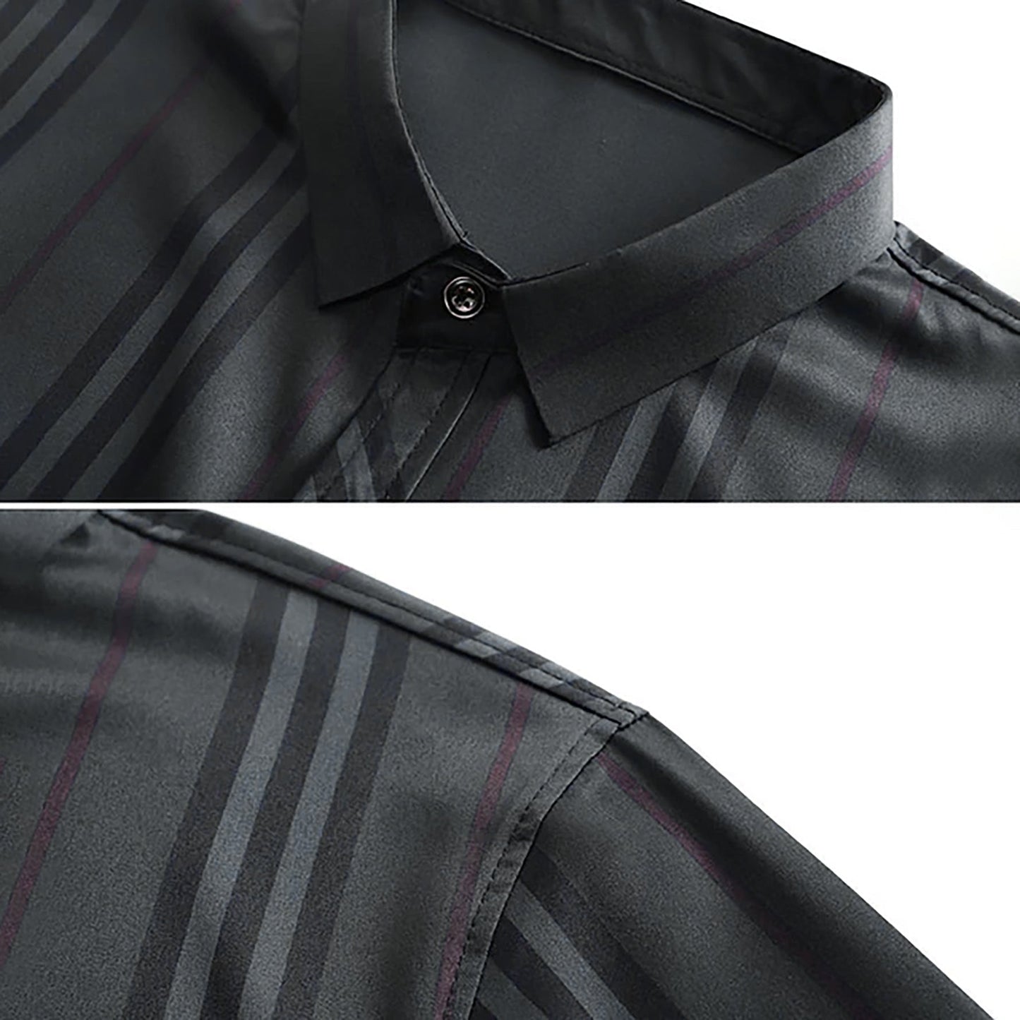 Men's Full Sleeves Checkered Collar Shirt - Regular Fit, Cotton Shirt (BROWN)