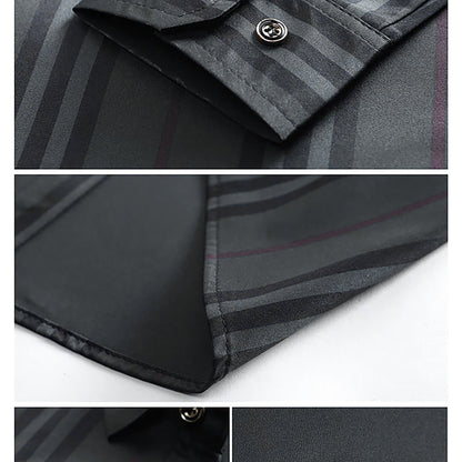 Men's Full Sleeves Checkered Collar Shirt - Regular Fit, Cotton Shirt (BROWN)