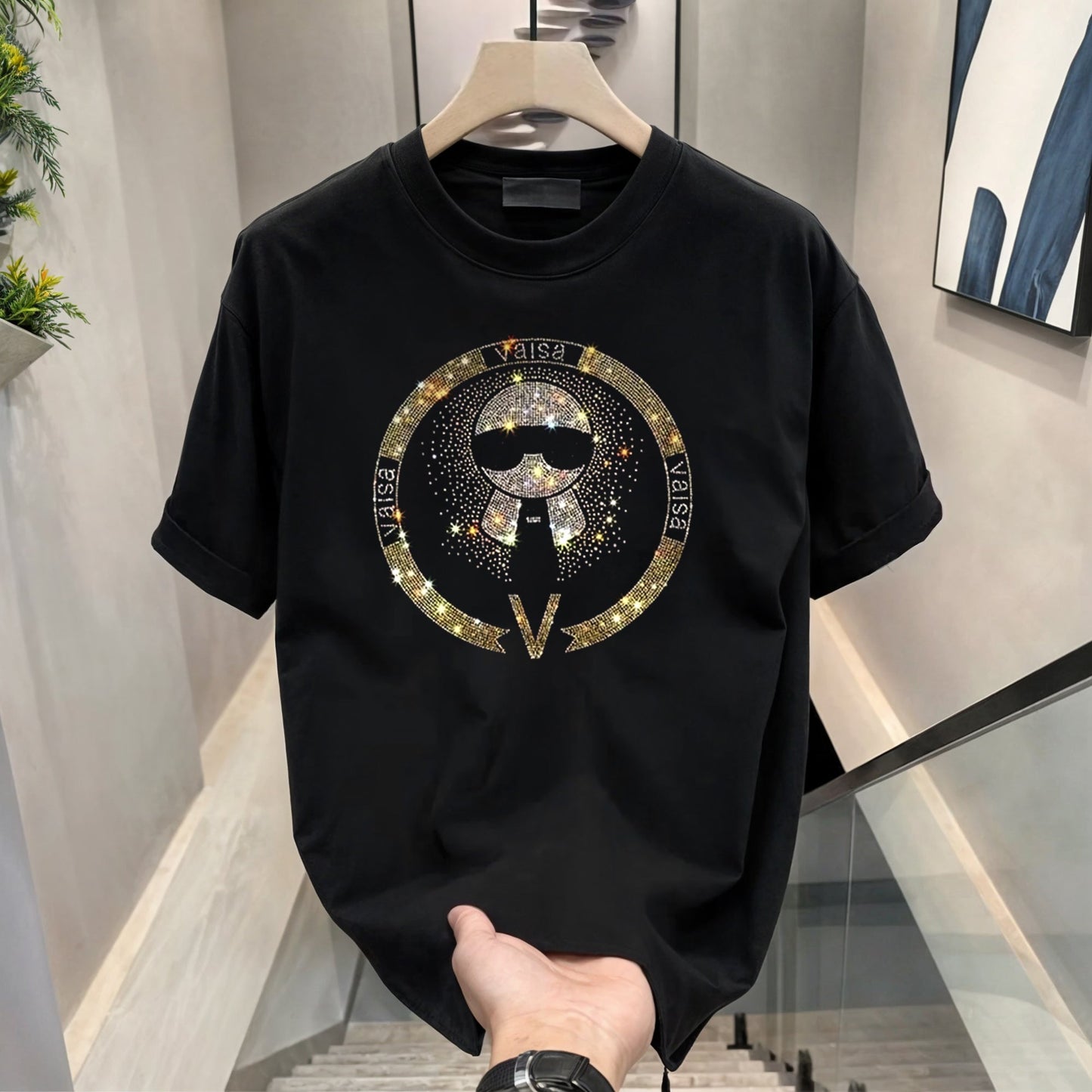 Men's Rhinestone Luxury T-shirts (TIE)