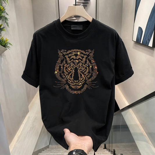Men's Rhinestone Luxury T-shirts (TIGER 1)